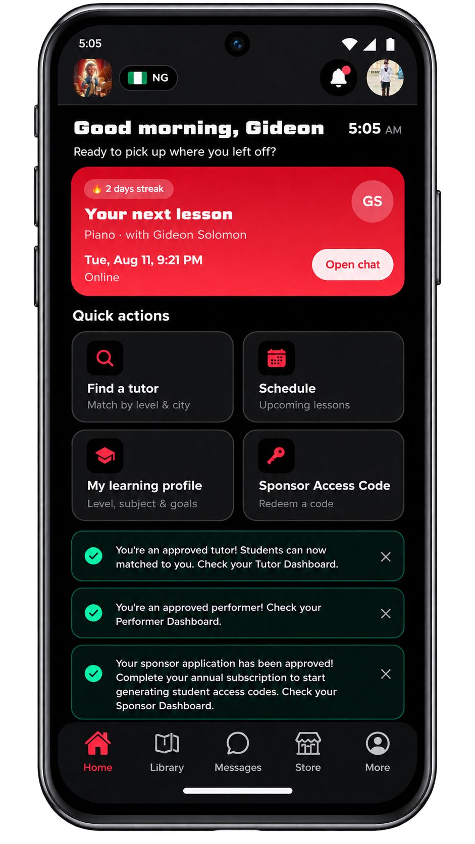 Mozart Techniques Android app