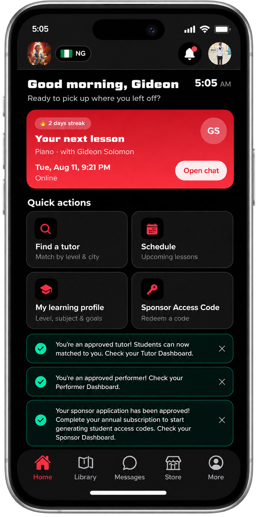 Mozart Techniques iOS app